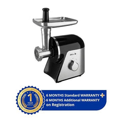 iBELL MT1650J Meat Grinder, 1800W, Stainless Steel, Heavy Duty Mincer Machine with 4 Attachments for Mincing/Chopping Meat, Sausage/Kebab Maker (Black)