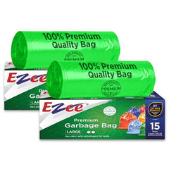Ezee Live Life Ezee Way Garbage Bags for Dustbin/Trash Bag|30 count|Medium 19 X 21 Inches