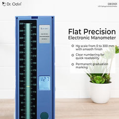 Dr. Odin OLS103 LCD Sphygmomanometer Manual Blood Pressure Monitor with Large Digital Display, Latex-Free Cuff, Accurate Readings, for Clinic & Home Use