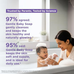 Himalaya Gentle Baby Soap for Newborns | No Post Bath Dryness | B3G1 FREE - 125g | Gentle Cleansing With Phyto-Oil Complex of 100% Natural Oils of Almond & Olive| No. 1 Doctor Recommended Brand