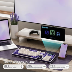RK ROYAL KLUDGE S98 Wireless Mechanical Keyboard w/Smart Display & Knob