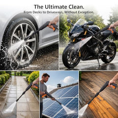 [Upgraded] IBELL WIND45 High Pressure Car Washer Machine, 1900W Motor, 130 Bar Car Washer High Pressure Gun, 7.2 L/Min Flow, 5M Hose, Portable Pressure Washer for Car, Bike, Home & Outdoor Cleaning