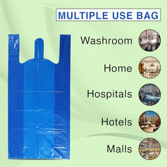 VETAS Blue Garbage Bag (30x40 inch)- 15 Pieces, Heavy Duty 75 Micron, Jumbo Size,Dustbin Bag Waste Bag Professional Grade Medical Bag,Packaging,Biodegradable