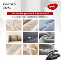 Pigeon un-cord cordless steam iron 2200 W