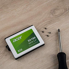 Acer SA100 480GB MAS0902+3D NAND SATA 2.5 inch(6.35cm) Internal SSD-560MB/s R, 493MB/s W Speed