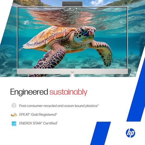 HP All-in-One, 13th Gen Intel Core i5-1334U (16GB DDR4, 512GB SSD) IPS, Three-Sided, Micro-Edge, Anti-Glare, FHD, 23.8''(60.5 cm), Win 11 Home, Office 24, 5.27kg, FHD Camera, 24-cr0486in
