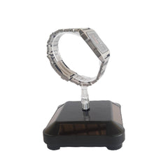 SYGA Solar Rotary Display Phone Watch Jewelry Stand Glasses Frame Stand Digital Display Stand Light Energy Automatic 360 Turntable (Watch Black)