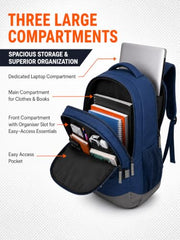Lunar's Bingo - 48 L Laptop Bags | Laptop backpack for men | Laptop bag 15.6 inch | School bags | College bag for boys | Office backpack for men | Travel backpack with 1 Year Warranty