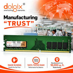 Dolgix 8GB DDR4 Desktop RAM 2133MHz | Desktop-Memory| U-DIMM | Long-DIMM | PC4-17000 | 1Rx8 Single Rank | 3-Year Warranty- (Made in India)