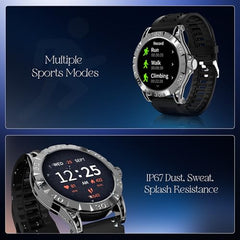 boAt Enigma Radiant Luxury Watch for Man w/1.43"(3.63 cm) AMOLED Display, AOD, Premium Metal Build, Round Dial, 200+Watch Faces, Upto 7 Days Battery Life, Fitness smartwatch for Men (Metal Black)