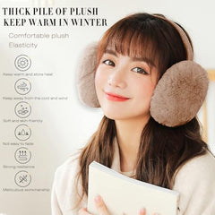 SYGA Winter Earmuffs Fashion Faux Fur Fluffy Soft Warm Earmuffs for 5 to 10 Years Kids for Outdoor Activities, School, Morning Walk- Black