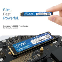 EVM Internal SSD Interface PCle Gen 3x4 Fast Performance, Ultra Low Power Consumption NVME PCIe SSD (EVMNV/256GB, Black, 256GB)