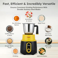 Prestige Delight Pro Mixer Grinder 750 W, 6 Jars, (1500 ml, 1000 ml, 1500 ml, 450 ml) (Purple)
