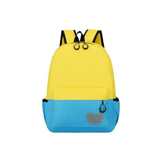 SYGA Kids Schoolbag, Breathable, Waterproof, Customized Logo Backpack For Kindergarten And Elementary School Students (Small Yellow With Lake Blue)