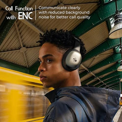 Zebronics Thunder Pro (2026 Upgrade) Wireless Headphones, BT v6.0, Up to 60h Playback, Dual Pairing, 40mm Drivers, ENC, Gaming Mode, Deep Bass, AUX & microSD, Rapid Charging (Black)