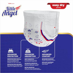 Little Angel Easy Dry Pull-Up Babies Diaper Pants With 12 Hrs Absorption Size, 84 Count, Above 15 Kgs - XXL (42 Count, Pack of 2)