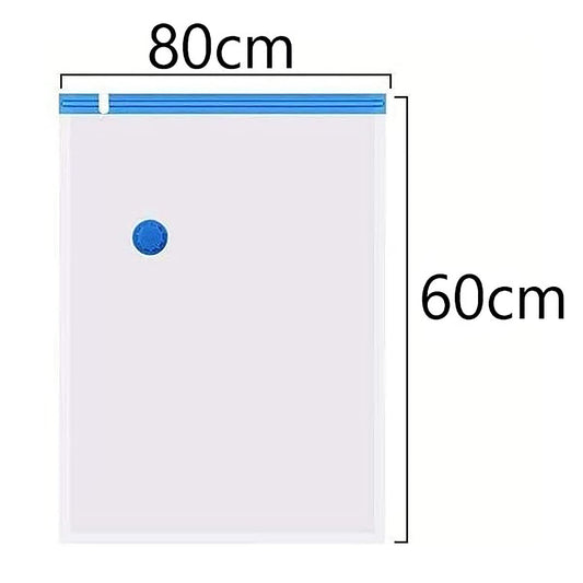 SYGA 6 Pieces Space Saver Vacuum Bag for Cloth Storage Bags with Manual Vacuum Pump_(2 * 2XL(70x100 cm),2 * 3XL(80x120 cm),2 * 4XL(90x130 cm)
