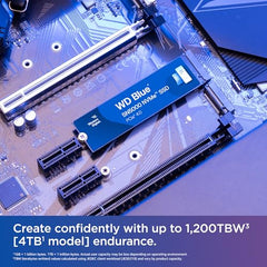 Western Digital WD Blue SN5000 NVMe 500GB, Upto 5000MB/s R, 5Y Warranty, PCIe Gen 4 NVMe M.2 (2280), Gaming Storage, Internal Solid State Drive (SSD) (WDS500G4B0E)