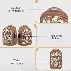 F Gear Arashi Mocha Mousse 35L School Backpack,Laptop Sleeve,4 Compartments