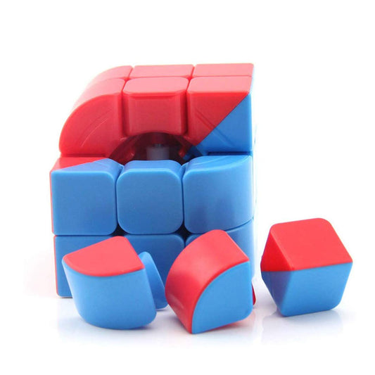 SYGA 3x3 Plastic Magic Trihedron Cube Puzzles Kids Intelligence Educational Toy