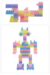 Syga 100 Pcs Toy Building Bricks Educational Game Blocks Kit for Age 3+ Children (Transparent Bag)