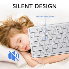 Keychron B1 Pro Ultra-Slim ZMK/Launcher Wireless Bluetooth 2.4 GHz/Wired Connection Keyboard for Mac Windows Linux - Gray