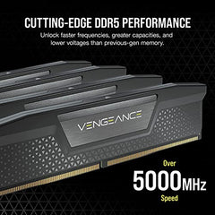 CORSAIR Vengeance DDR5 RAM 32GB (2x16GB) 6400MHz CL32 Intel XMP iCUE Compatible Computer Memory - Black (CMK32GX5M2B6400C32)