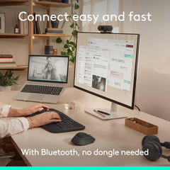 Logitech Signature Comfort Plus M850 L Wireless Mouse, Bluetooth Mouse with Palm Cushion, Silent Clicks, 24-Month Battery, Customizable Buttons, for Windows, Mac, iPad - Graphite