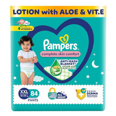 Pampers Complete Skin Comfort Pants, X-Large (XL), 168 Count, Anti-rash blanket, Lotion with Vitamin E & Aloe Vera, 12-17kg