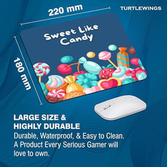 TURTLEWINGS | Mousepad | Inspirational Quote Mousepad – 22x18 cm, 3mm Thick | Abstract Design Non-Slip Rubber Base | Office, Study & Gaming Use | Premium Smooth Surface 3