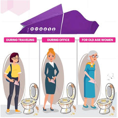 SpiderJuice 10Pc Disposable Portable Freedom to Stand and Pee Female Urinary Urination Urine Funnel Device FUD Cone for Women Ladies Girls Ditch Dirty Toilets