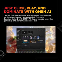 HP Omen Smartchoice, Intel Core Ultra 7 255H, 8GB RTX 5060, 24GB DDR5(Upgradeable) 1TB SSD, 2K, 165Hz, 3ms, IPS, 16''/40.6cm, Win11, M365*Office24, Shadow Black, 2.43kg, am0238tx, RGB Gaming Laptop