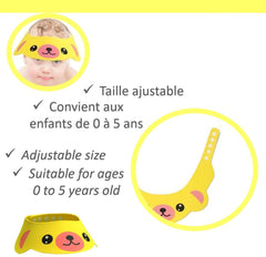 SYGA Bathing Shower Cap, Kids Bath Cap, Adjustable Baby Shower Caps - Cartoon Animal Style