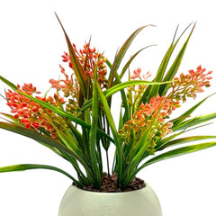 SKYGREEN Luxury Artificial Green Bonsai Tree with Stylish Decorative Pot for Modern Home, Office Desk & Shelf Decor | (BN-104)