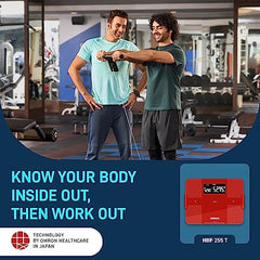 Omron HBF 255T Bluetooth Enabled Digital Full Body Composition Monitor with 4 User & Guest Mode Feature to Monitor BMI, Vesceral Fat Level