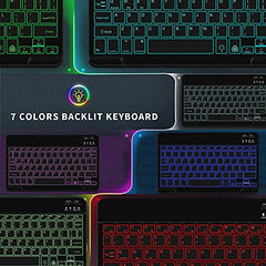 Backlit Wireless Bluetooth Keyboard for iPad Samsung Tablet Phone iPhone