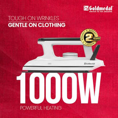 Goldmedal Glide 1100W Dry Iron | Non-stick Weilburger Premium