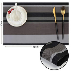 SYGA Set of 4 Coffee Cup Design Washable Table Mats, Place Mat(Green)