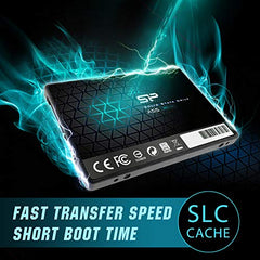 SP Silicon Power Ace A55 2TB 2.5 Inch SATA III SSD, 3D NAND with SLC Cache, Up to 500MB/s, Internal Solid State Drive for Desktop Laptop (SP002TBSS3A55S25)