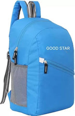 GOOD STAR Navy Blue 30L Daypack | Lightweight, Multipurpose Backpack with Front Zipper Pocket for Travel, Hiking, School & Daily Use - Blue, School Bag for Kids