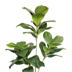 AAVANA GREENS Plastic 40 Inch Artificial Flower Plant for Indoor and Outdoor, Home, Shop, Office, Restaurant Decoration Dark Green (Pack of 1) (1, Plant 8 - with Pot)