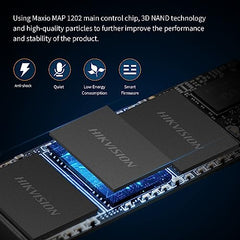 HIKVISION E3000 Internal NVMe PCIe M.2 SSD 512GB, Internal Solid State Drive, Gen 3x4, 2280, 3D NAND Flash Memory, Up to 3500MB/s Read Speed