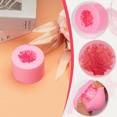 MOMISY Silicone Mold | 3D DIY Fondant Candle, Soap Mould Candy Mold I Baking Tools for Cake Chocolate Candy Ice Jelly Soap I Cake Baking Moulds I Bakeware Mold (Rose Ball)