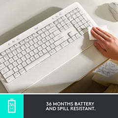 Logitech Signature K650 Wireless Keyboard with Wrist Rest, Full-Size, BLE Bluetooth or Logi Bolt USB Receiver, Comfort Deep-Cushioned Keys, Numpad, Compatible with Most OS/PC/Windows/Mac-Black