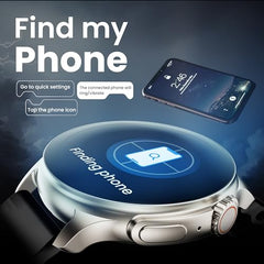 GOBOULT Crown R Pro 2 Smartwatch 1.43''HD AMOLED Display,BT Calling 5.2,600Nits Brightness,IP67,150+Watchfaces, 120+Sports Modes, AI Voice Assistant, SpO2 Monitoring(Charcoal Black)