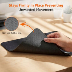 Amazon Basics Large Extended Computer Rectangular Mouse Pad, 16.7 x 35.7 inch, Black