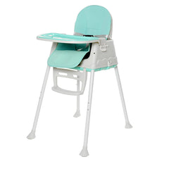 SYGA High Chair for Baby Kids,Safety Toddler Feeding Booster Seat Dining Table Chair with Cushion(Blue)