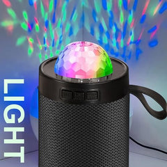 PerfX M21VP Portable Bluetooth Speaker 10W – Thunder Bass, Inbuilt Disco Lights, Wireless Speaker for Party & Outdoor (Disco Light 10 W Bluetooth Speaker, Green)