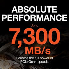 Seagate FireCuda 530 2TB Internal Solid State Drive - M.2 PCIe Gen4 4 NVMe 1.4, Transfer speeds up to 7300MB/s, 3D TLC NAND, 2550 TBW, 1.8M MTBF, Heatsink, with Rescue Services (ZP2000GM3A023), Black