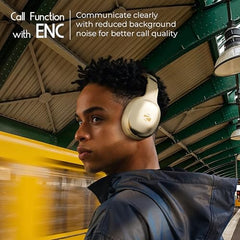 Zebronics Thunder Pro (2026 Upgrade) Wireless Headphones, BT v6.0, Up to 60h Playback, Dual Pairing, 40mm Drivers, ENC, Gaming Mode, Deep Bass, AUX & microSD, Rapid Charging (Black)